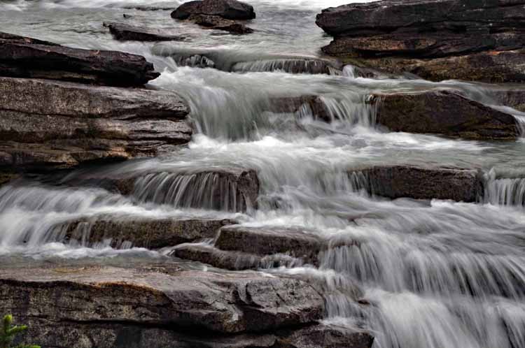 raging waterfall